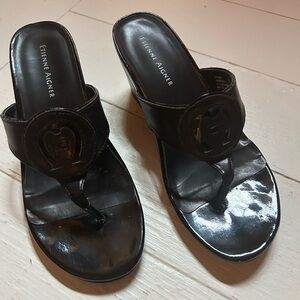 Etienne Aigner wedge sandal size 6M